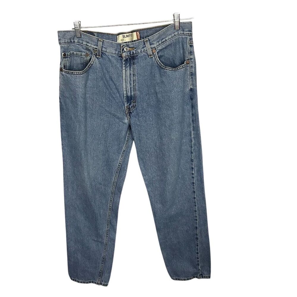 Levi's 512 Men's Slim Fit Jeans Blue W36 L30 Denim 5-Pocket Style 36x30